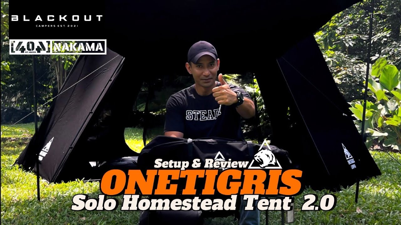 ONETIGRIS CAMPING | T/C SOLO HOMESTEAD TENT 2.0 | Setup & Review