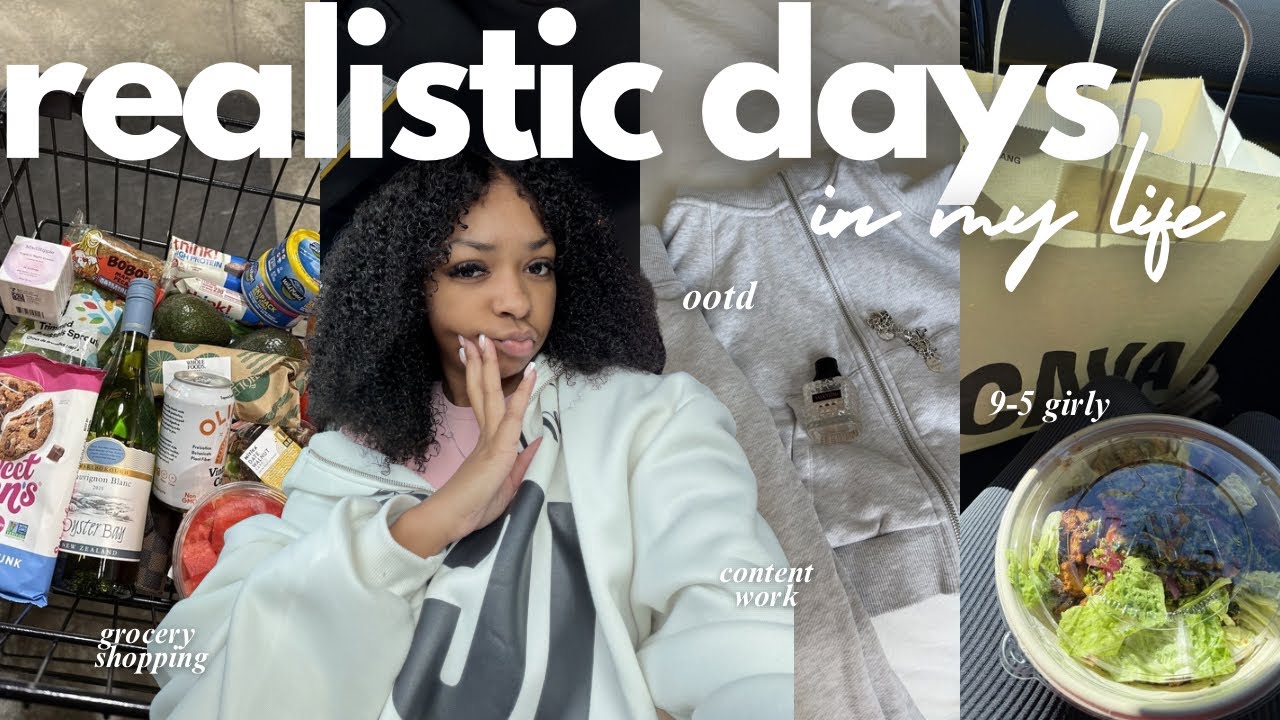 realistic days in my life… grocery shopping, 9-5 girly, wig collabs, content work, chit chats & more