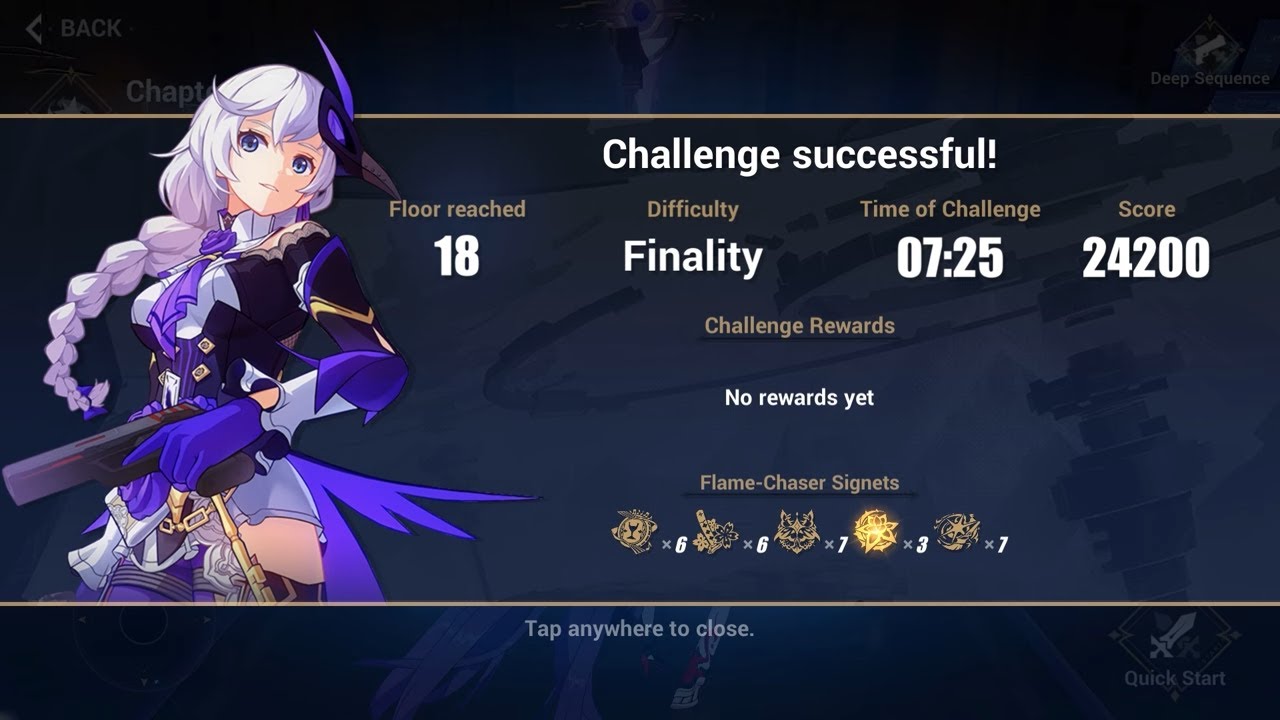 Honkai Impact 3 Elysian Realm Finality Sixth Serenade Full Run