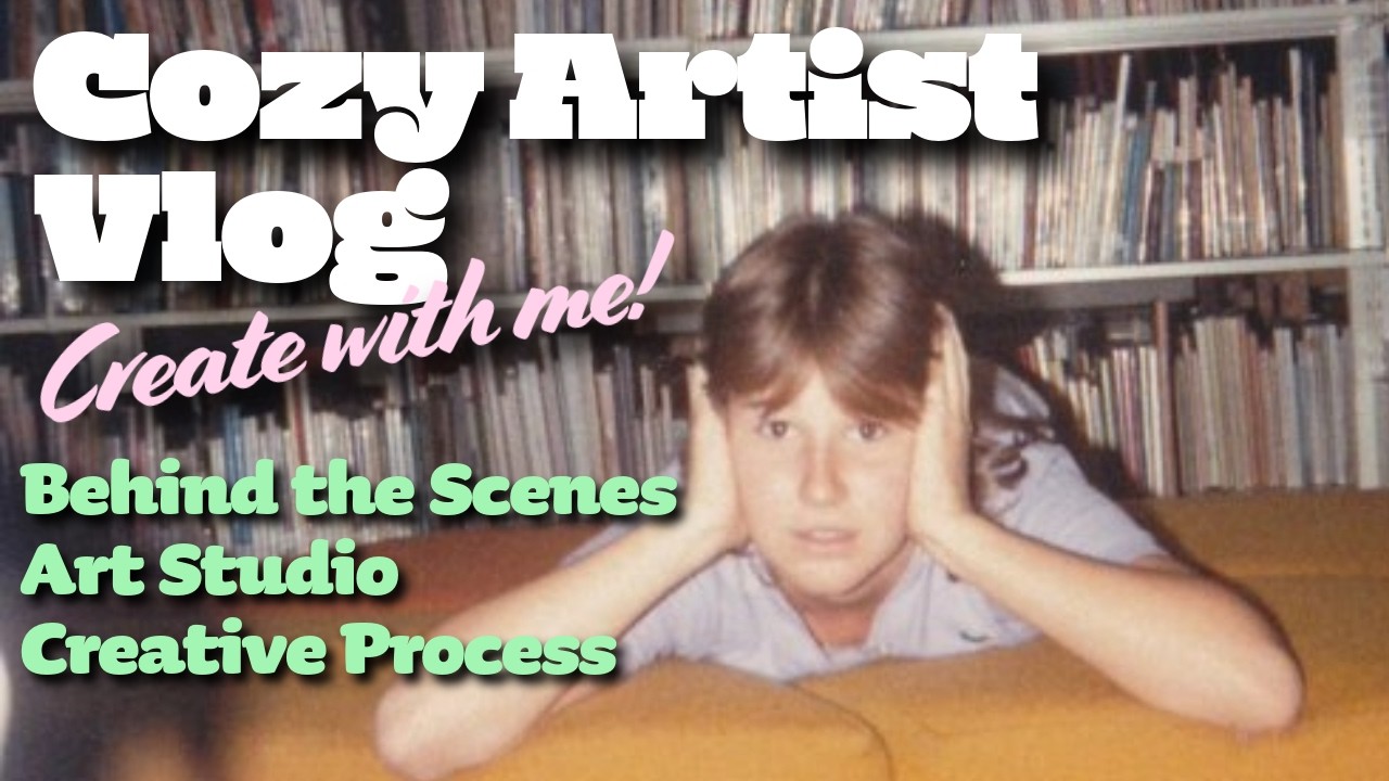Cozy Artist Vlog, BTS & Unboxing Vintage Inspiration: Drawing Process Part One