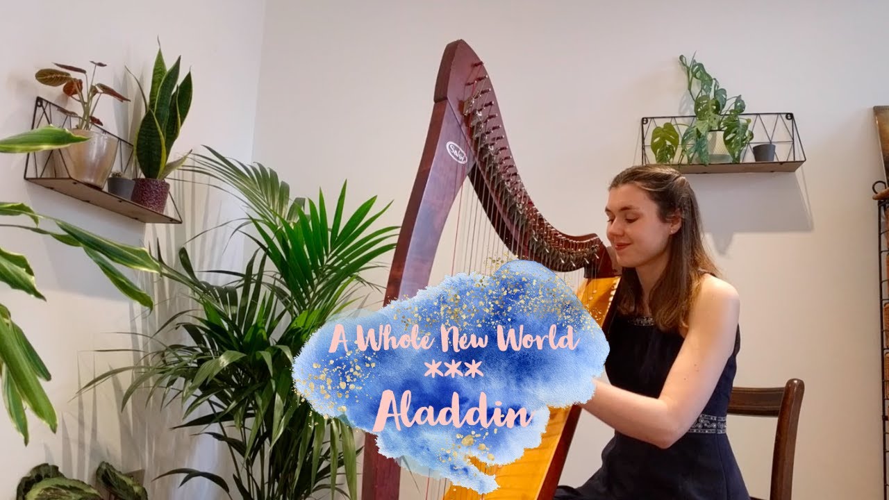 A Whole New World - Aladdin (harp cover)