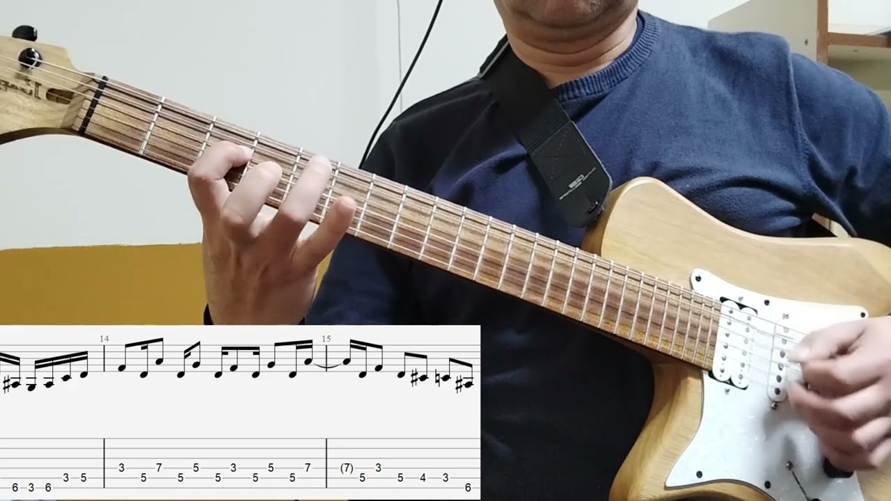 KIng Crimson - 21st century schizoid man instrumental section wuth tabs (transcripción por 