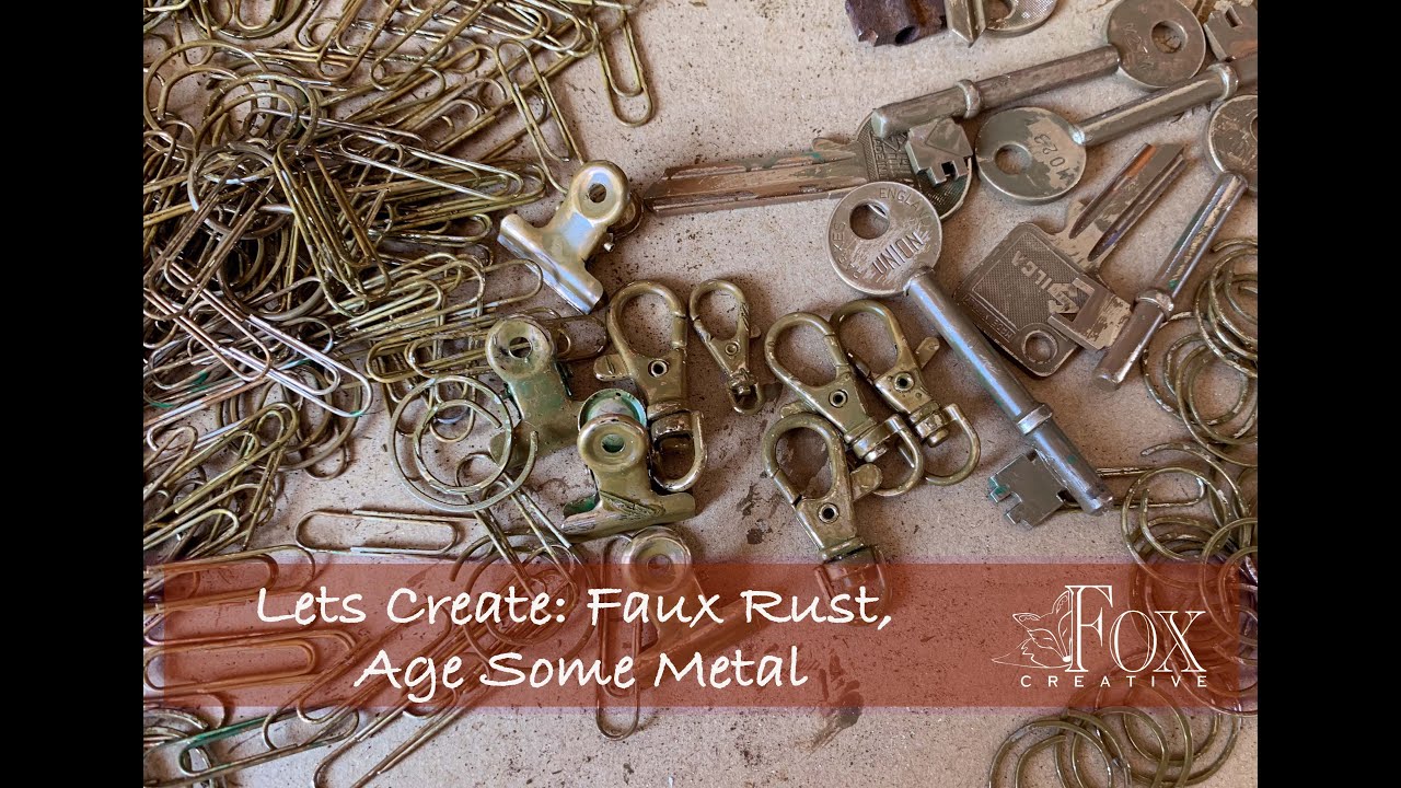 Lets Create Faux Rust on Metal