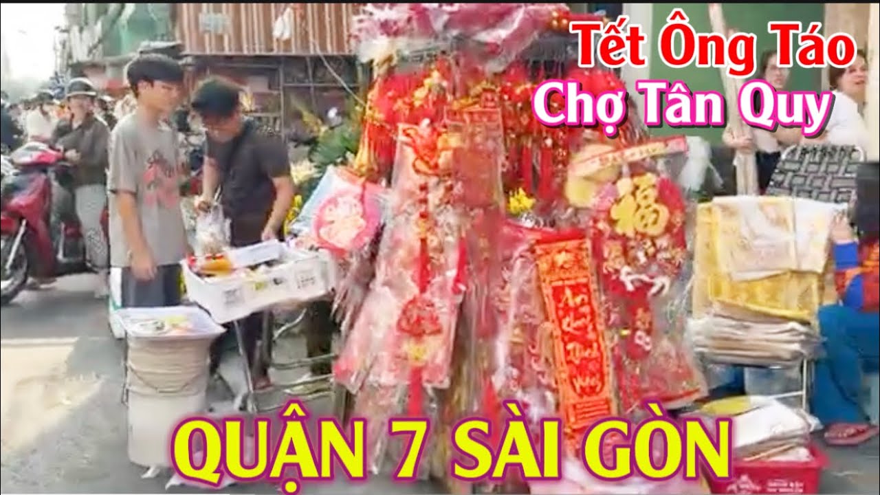 Đông Nghẹt Mua Đồ Cúng Ông Táo Ngày 23 Tháng Chạp Tết  Sài Gòn 2026 