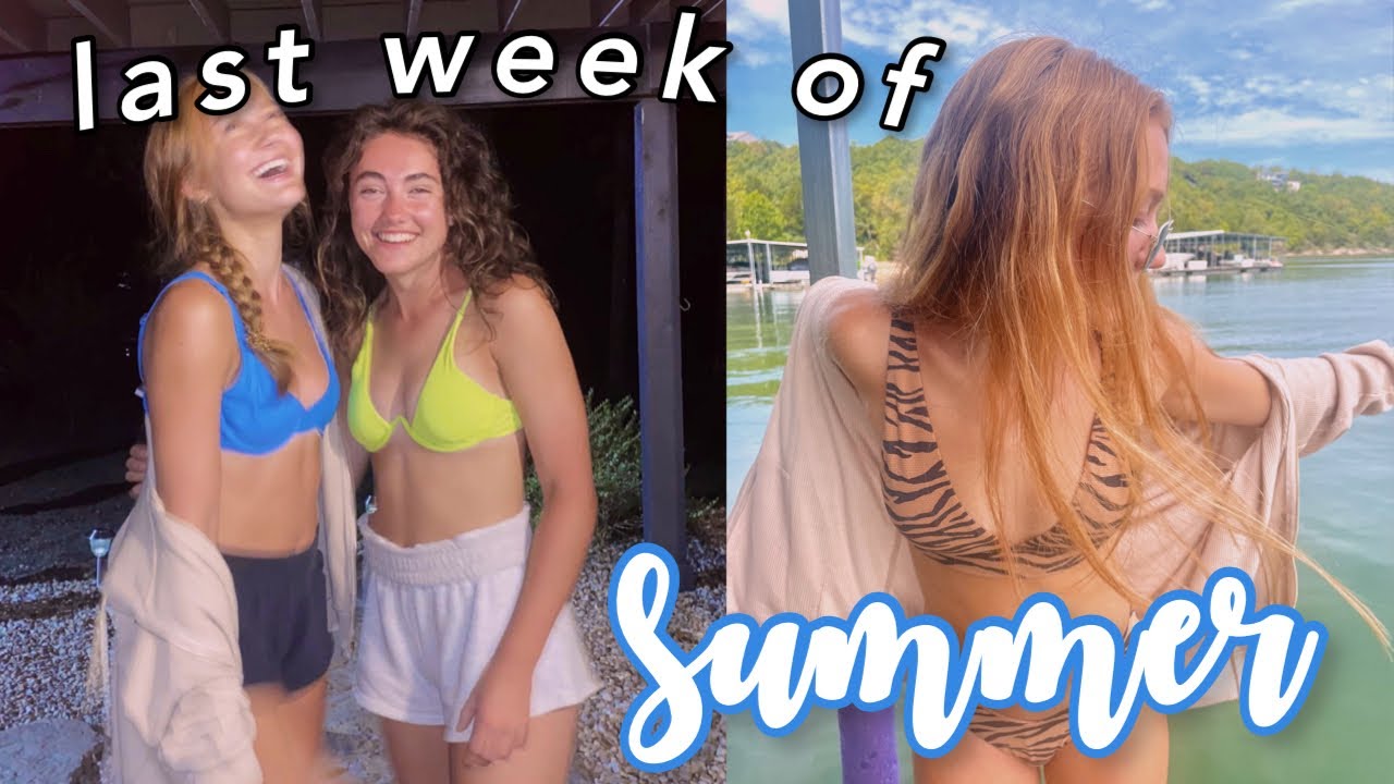 HOW I SPENT my LASK WEEK of SUMMER | lake, applying for college, etc.