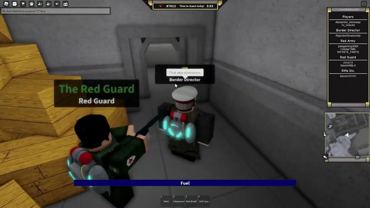 Two RED GUARDS 💂 PROTECTED me as BORDER DIRECTOR 🎖️ (Roblox Military Simulator)