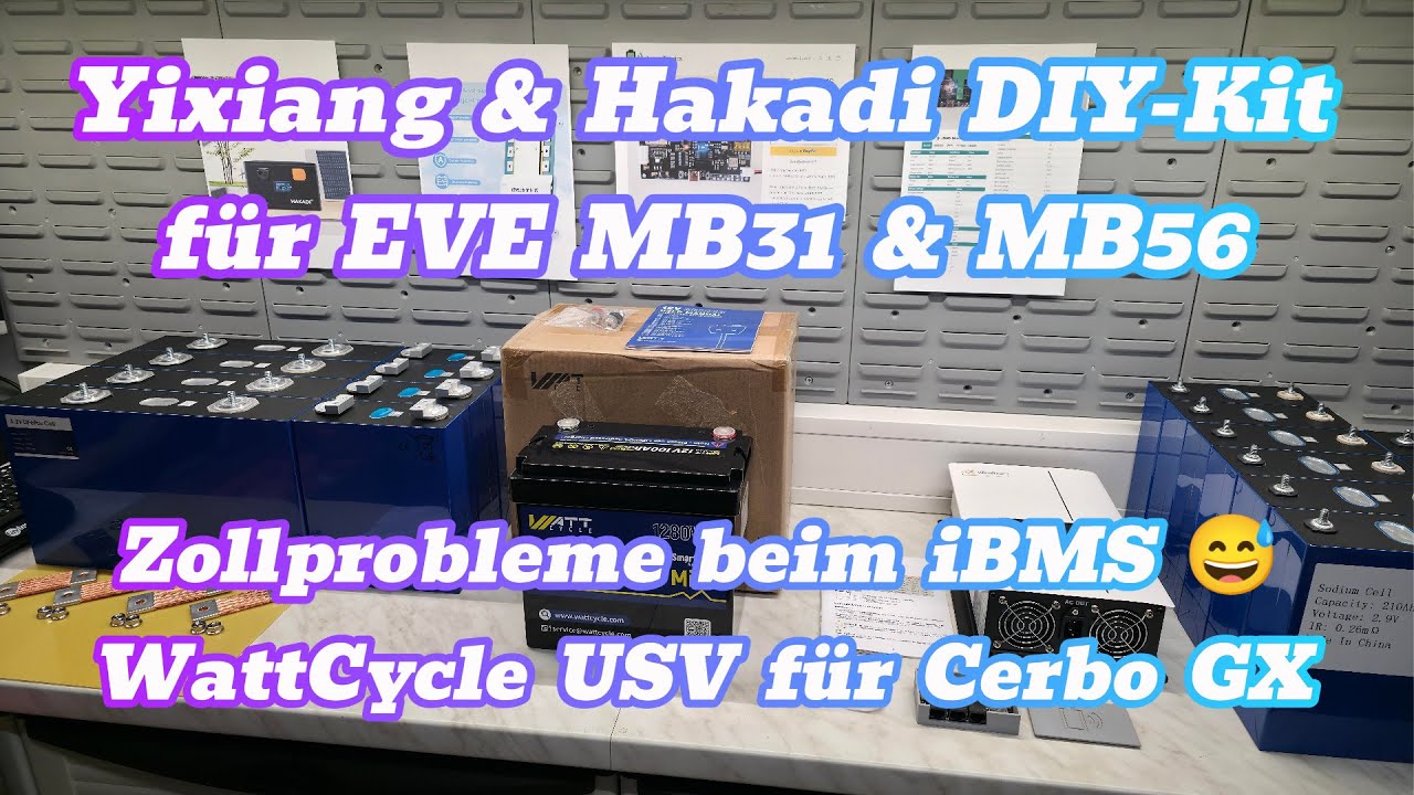 250kWh LiFePo4 😅 DIY-Kits EVE MB31 & MB56 / iBMS / 7