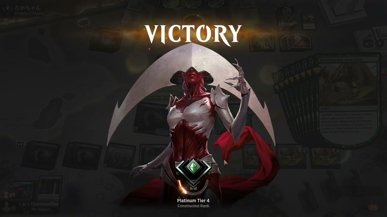 Sequência de vitórias no MTG Arena na Rankeada com deck Landfall, parte 01
