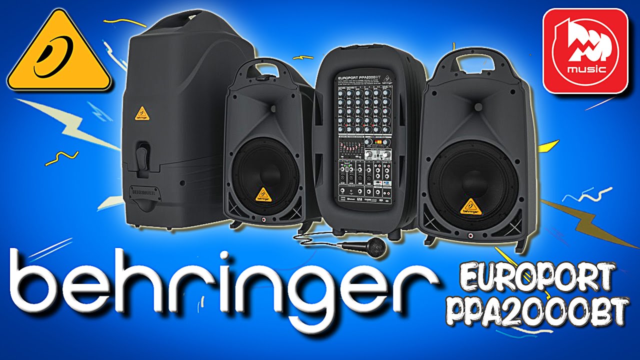 BEHRINGER EUROPORT PPA2000BT -  мощный звукоусилительный комплект
