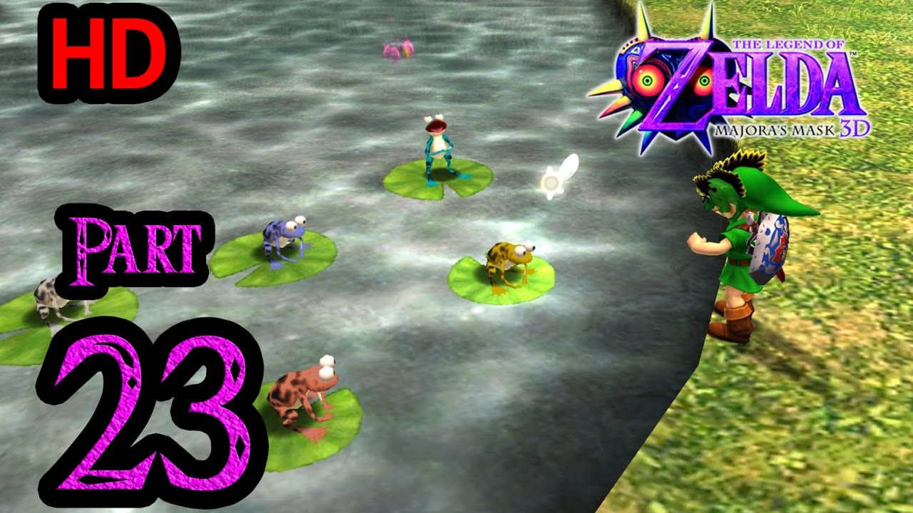 Zelda Majora's Mask 3D 100% Walkthrough 1080p HD Part 23 - Reunite the Frog Choir - Don Gero's Mask