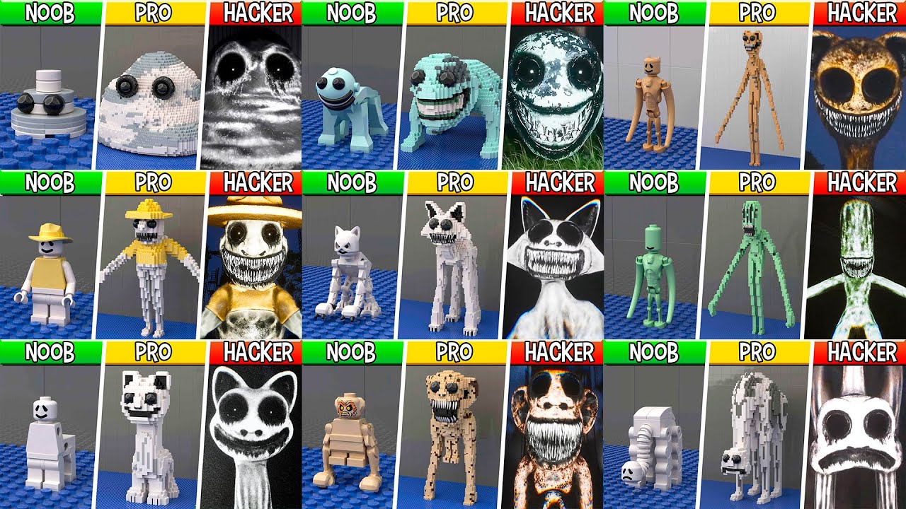 LEGO ALL Characters in ZOONOMALY (MEGA COLLECTION №2) : Noob, Pro, HACKER!