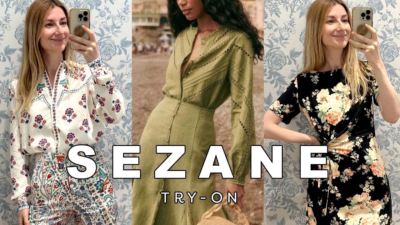 SEZANE try-on haul at the San Francisco store - Pippa Dress, Athenais Top, Jolene Skirt, Wilma dress