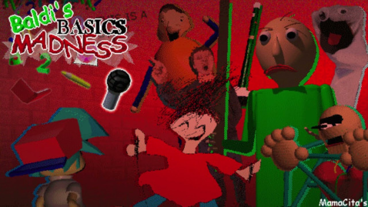 Friday Night Funkin' VS Baldi's Basics | FNF Baldi's Basic Madness V2 Полный саундтрек | Адреналин