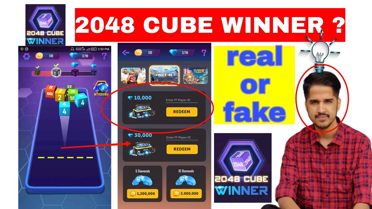 2048 CUBE WINNER | FREE DIAMOND APP | 2048 CUBE WINNER FREE FIRE