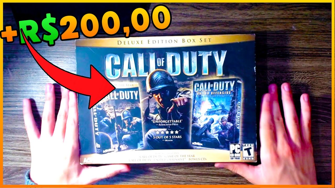 CALL OF DUTY DELUXE EDITION BOX SET - Unboxing da MELHOR versão de CoD!
