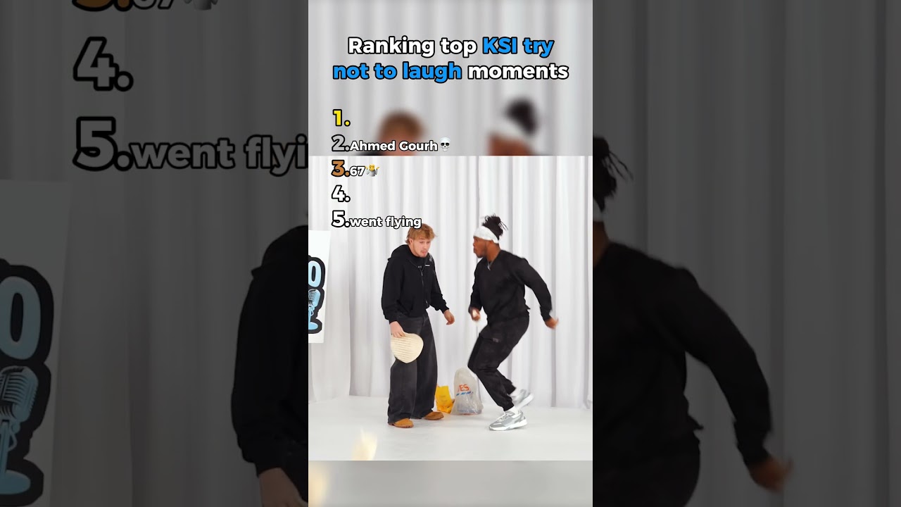 Top 5 KSI try not to laugh moments 😂 #ranking #ksi #funny #shorts