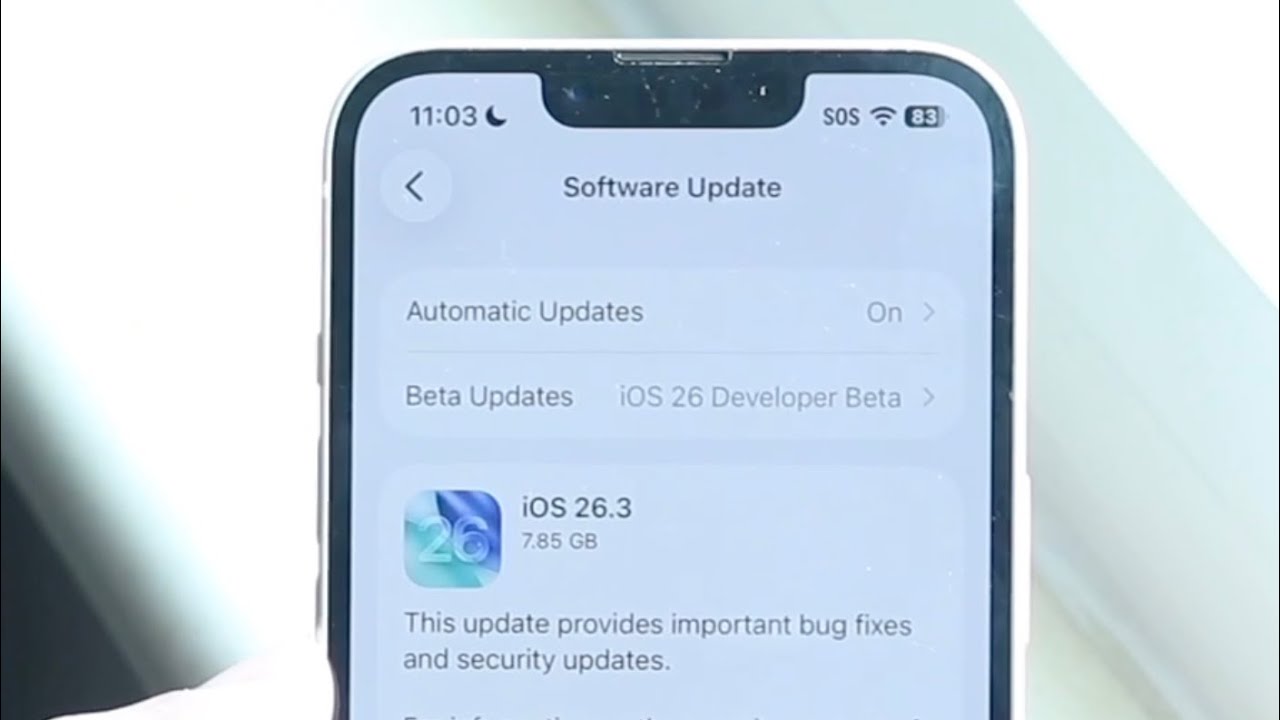 Избегайте iOS 26.3