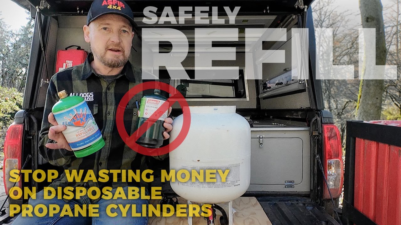 Kicking myself for not trying this sooner! Flame King refillable 1-lb propane cylinders