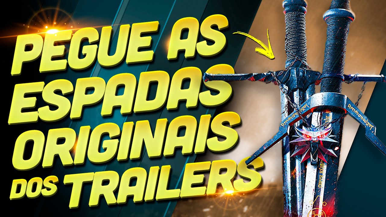PEGUE AGORA as ESPADAS ORIGINAIS de THE WITCHER 3 que aparecem NOS TRAILERS