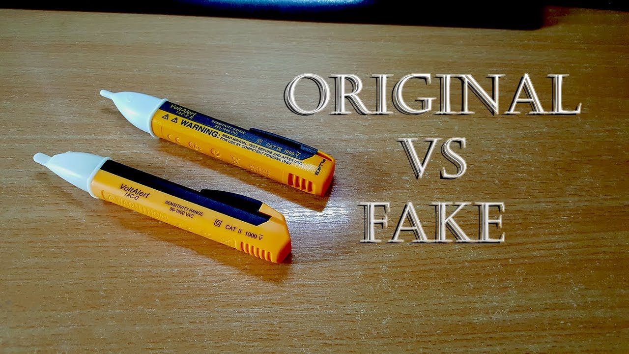 Original vs Fake FLUKE  Non-Contact Voltage Tester Flashlight