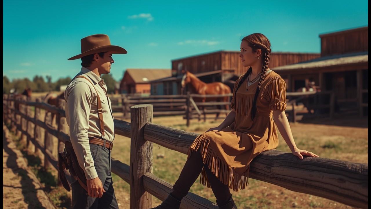 The cowboy went to town to buy a horse — but changed his mind when he saw the Apache widow.- Cowboy