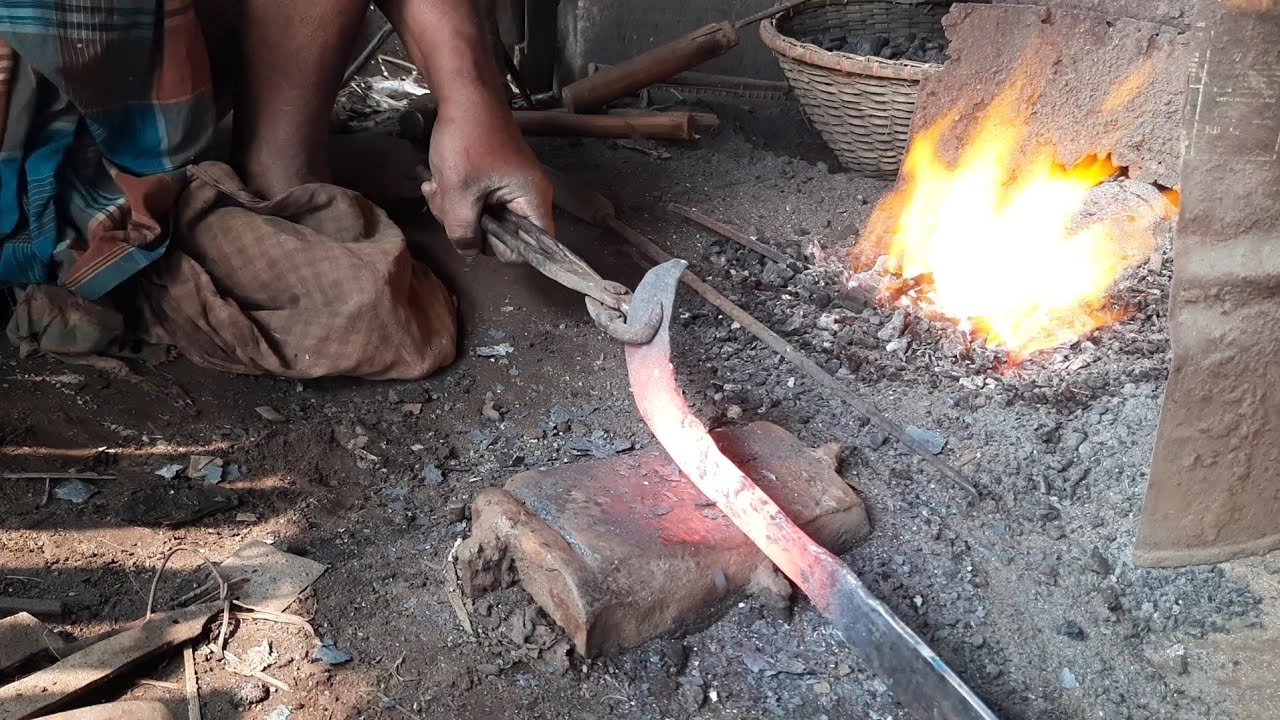 Long billhook knife 