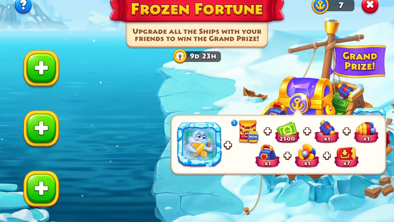 Township. New Frozen Fortune. Invite at least one friend, then event will start. Prices are average.