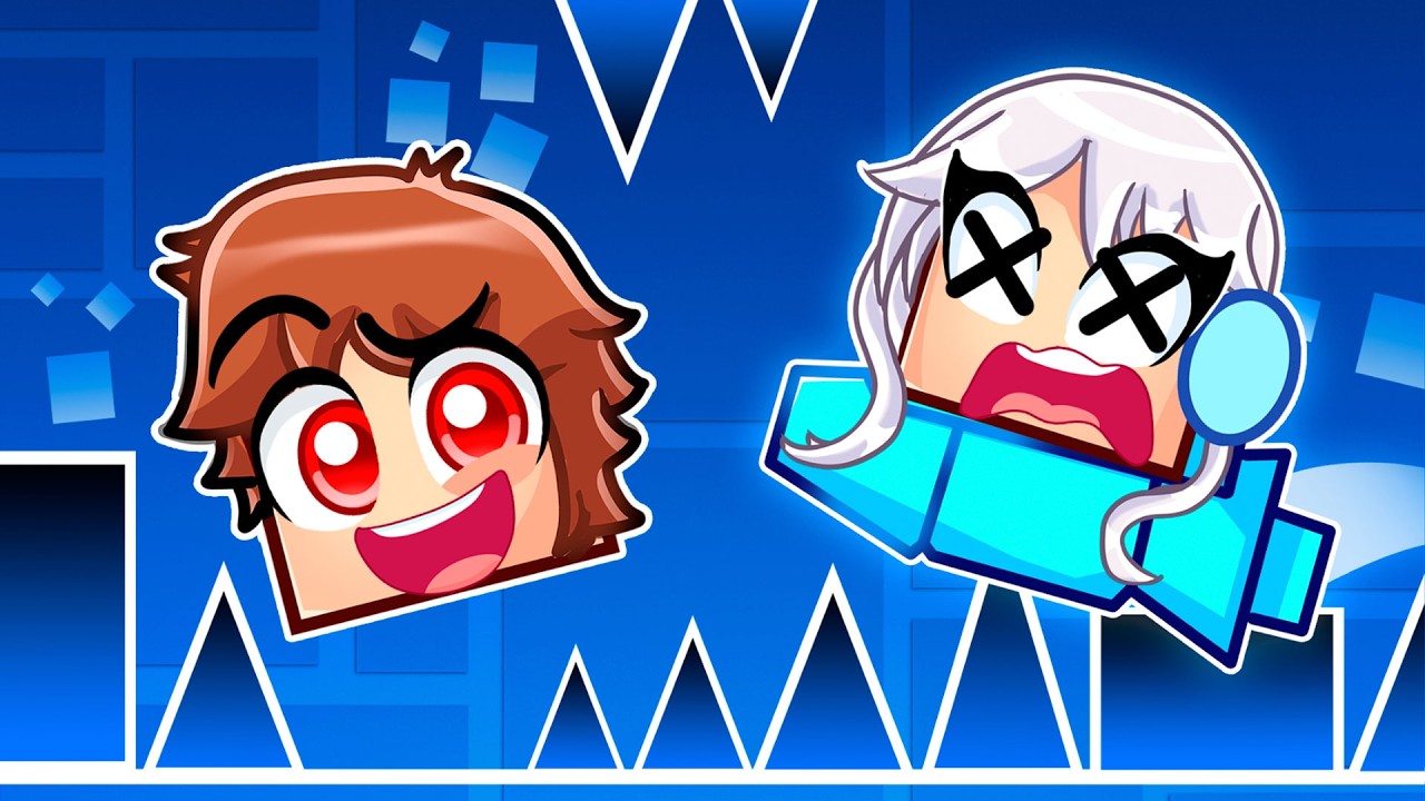 I Pretended to be a NOOB in Geometry Dash, Then BEAT ALL LEVELS!