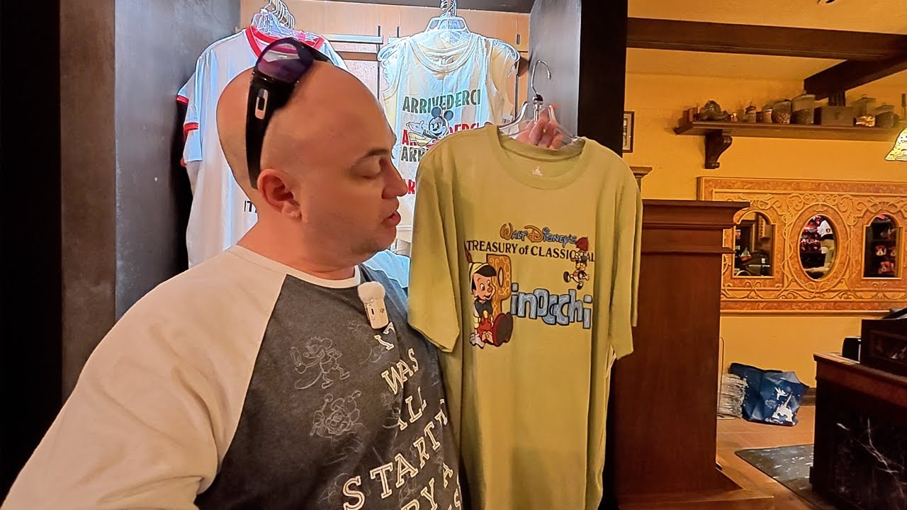 Checking Out Merchandise at Epcot's France, Italy and UK pavilion!