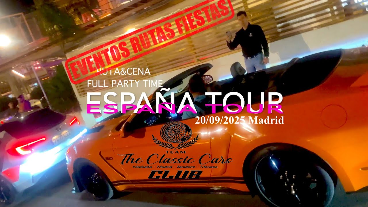 #1 RUTA&CENA | Madrid Full Party Time 20.09.2025 #evento #madrid #coches 