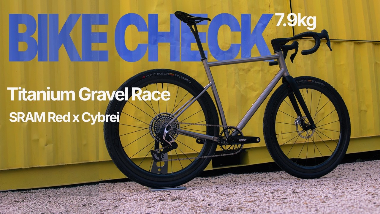 Bike Check - CYKL RAAVE Gravel Titane Ultra-Léger en Sram Red 1x13 et pédalier Cybrei