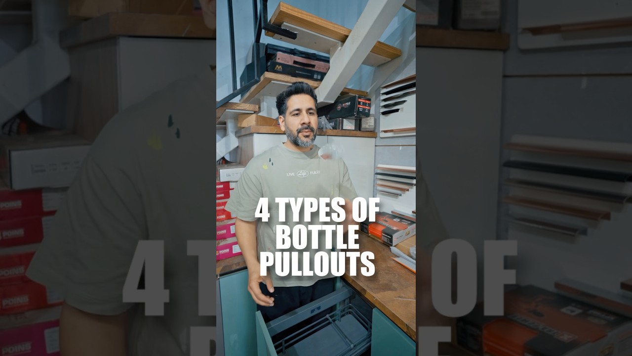 Bottle Pullouts | Kitchen Design | Kitchen Cabinets #kitchendesign #kitchencabinets #bottlepullouts