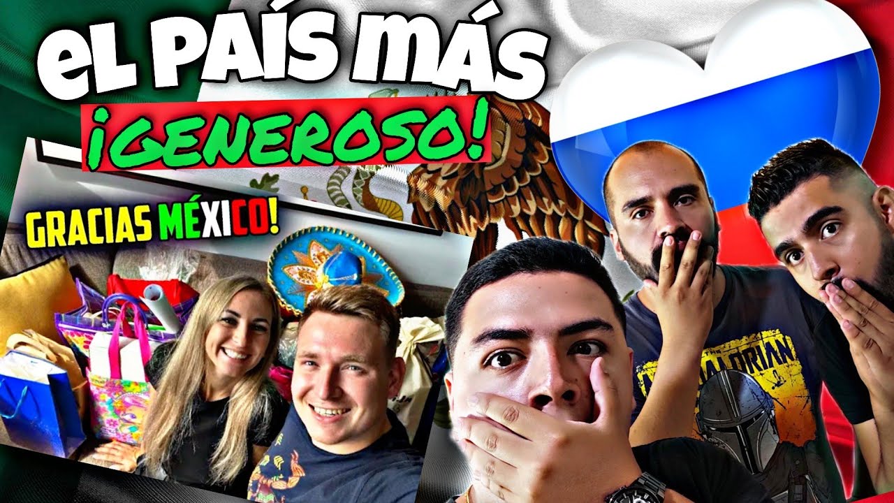 🇨🇴REACCIÓN a REGALOS DE SUSCRIPTORES MEXICANOS🇲🇽🇷🇺RUSOS REACCIONAN*los mexicanos son muy generosos*