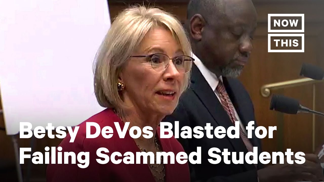 Betsy DeVos Blasted for Failing to Defend Scammed Students | NowThis