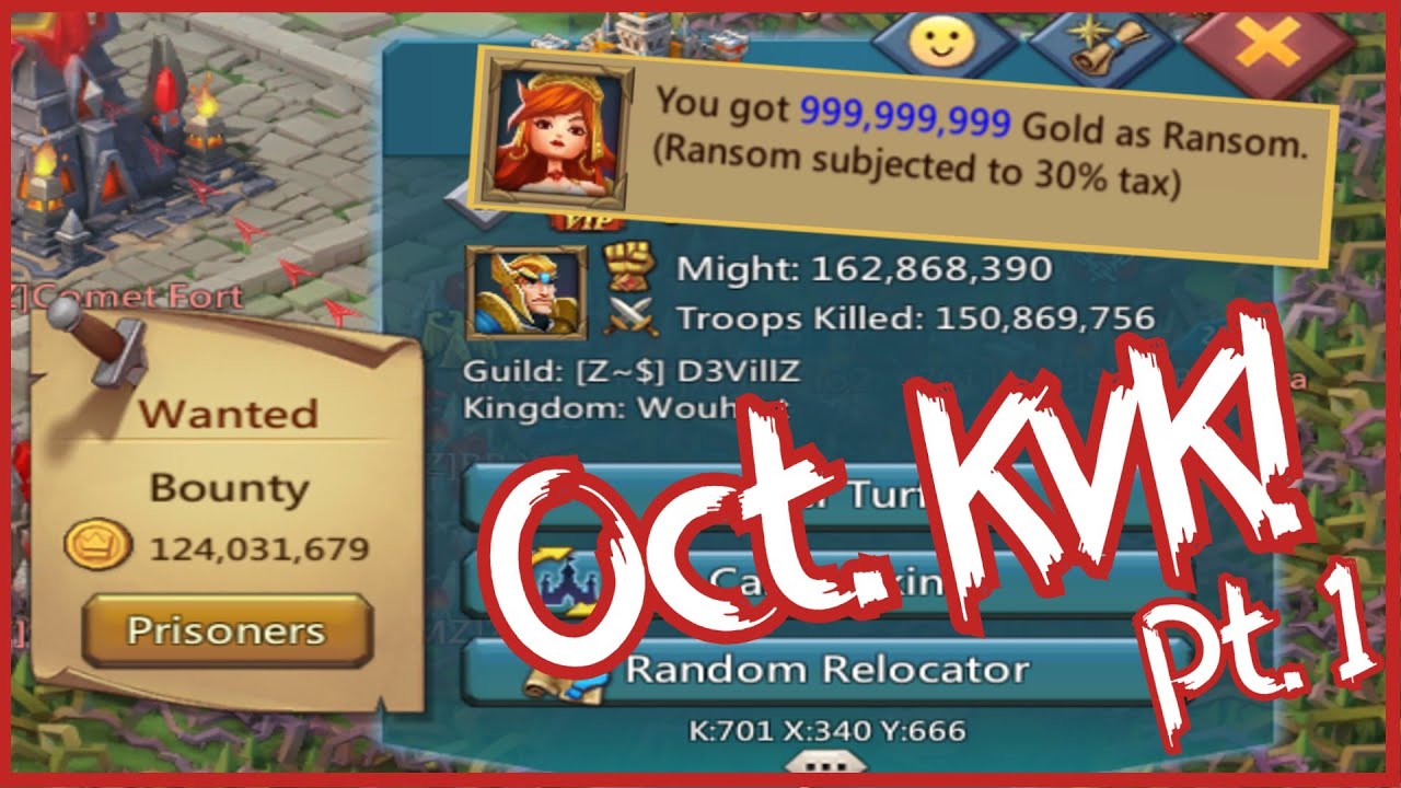 T1 Frontline?! Solo Trapping in Oct KvK Pt1! | Lords Mobile