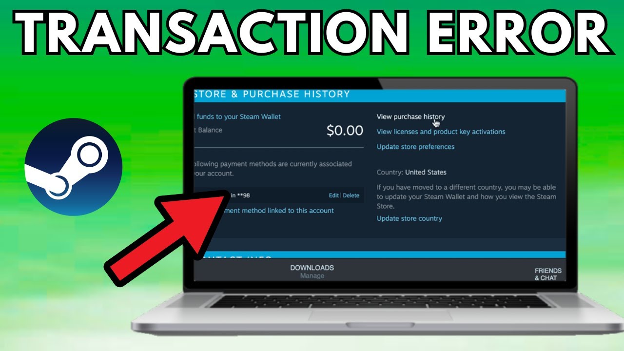 How To Fix Steam Pending Transaction Error