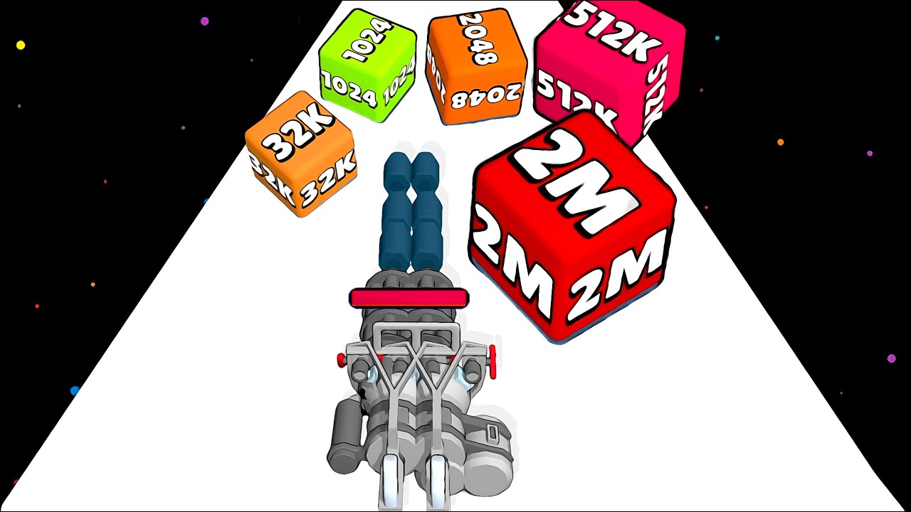 Gun Up 2048 game in MAX LEVEL : Ball Master 3D ⭐ Merge Simulator Battles ( PART - 02 )