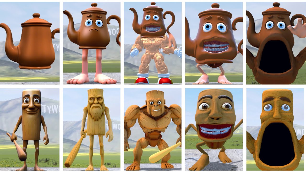 EVOLUTION OF ALL TATATA SAHUR VS TUNG TUNG SAHUR FAMILY POPPY PLAYTIME CHAPTER 4 in Garry's Mod
