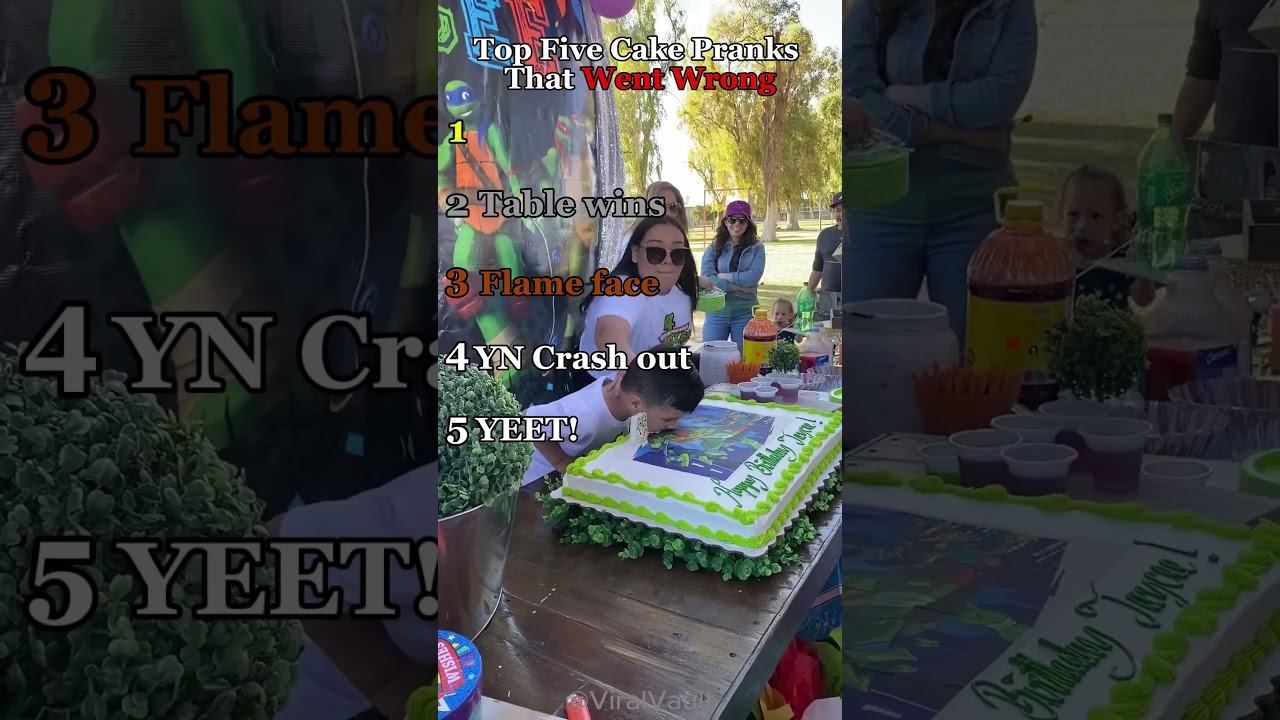 🎂 Cake Smash Pranks Gone Wrong&mdash;Chaos at Every Party!😱 #cake #cakeprank #shorts #gonewrong #epicfails