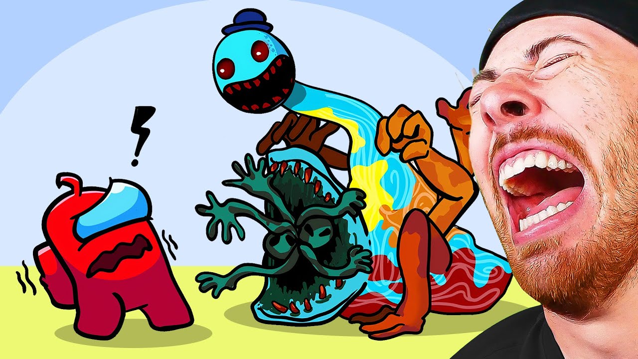 FUNNY AMONG US vs Poppy Playtime Chapter 4 (among us animations)