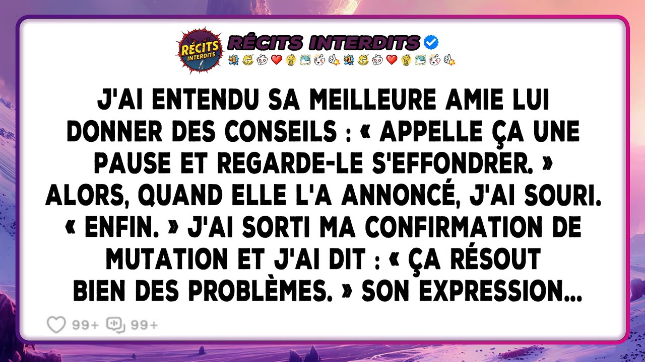 Elle S'attendait À Ce Que Je M'effondre Avec Sa « Pause », Mais Mes Plans Ont Discrètement Renversé