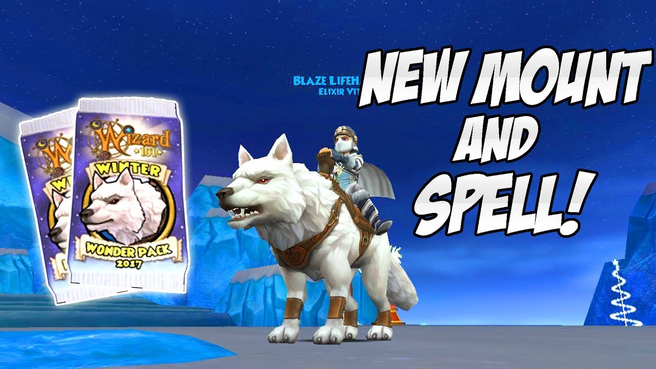 Wizard101: JUST GIVE ME THE MOUNT AND I'M GOOD! - Winter Wonder Pack 2017