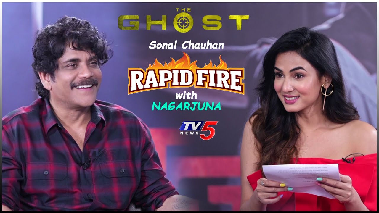 Sonal Chauhan Rapid Fire with Nagarjuna | Ghost Movie Interview | TV5 Tollywood