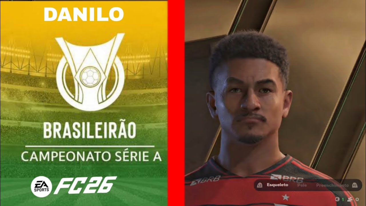 EA FC 26 - DANILO FACE TUTORIAL + STATS | FLAMENGO |