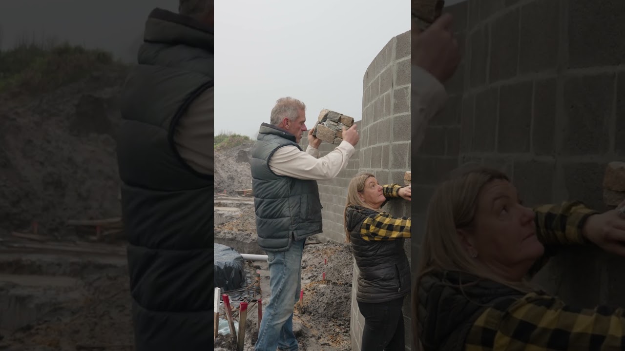 Transforming Our Wall with Creative Rock Cladding!