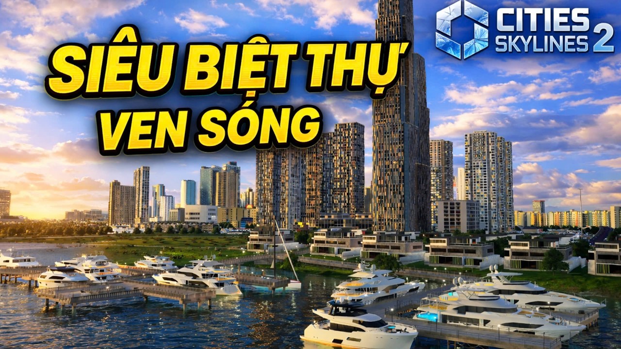 SIÊU BIỆT THỰ VEN SÔNG HCM | Cities Skylines 2 tập 6