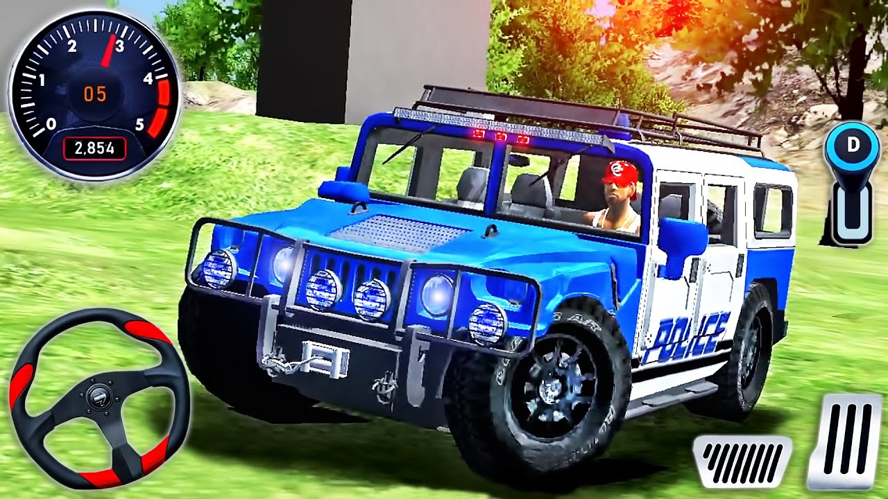Police Car Stunt Driver Simulator - Offroad 4х4 SUV Police Hummer Driving - Android GamePlay #2
