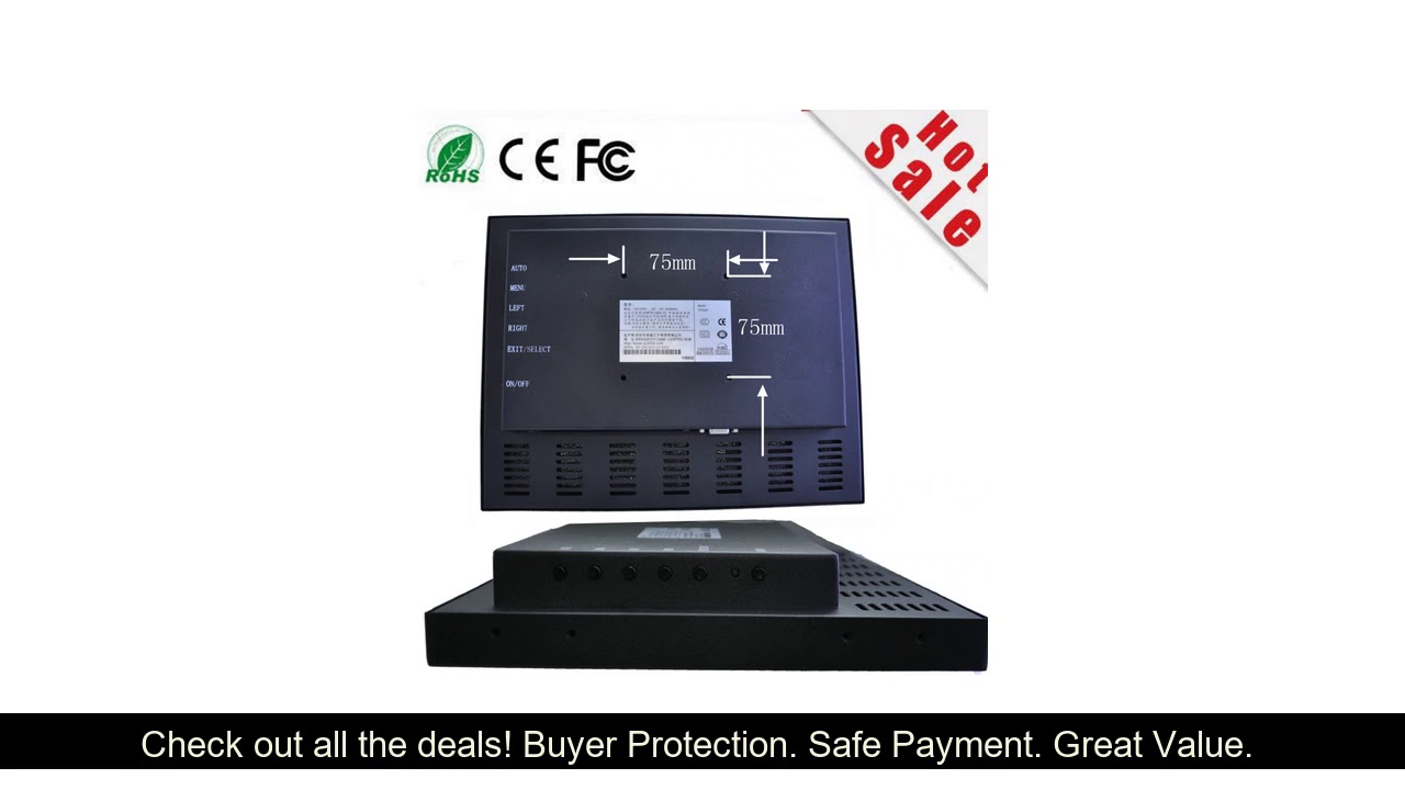 All in one touch screen pc 12'' LED Touch high temperature 5 wire resistive touch screen standard w
