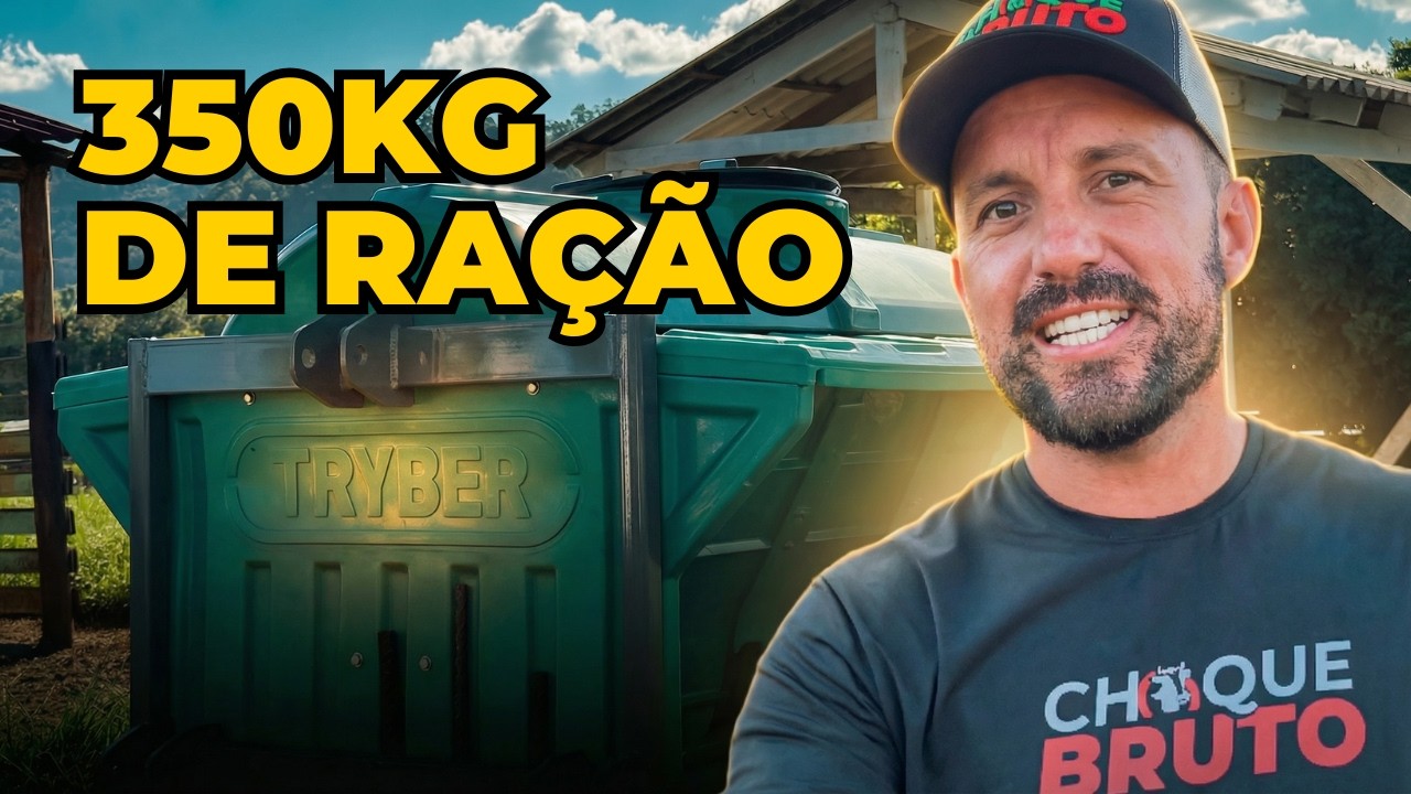 Esse comedouro facilita muito o manejo