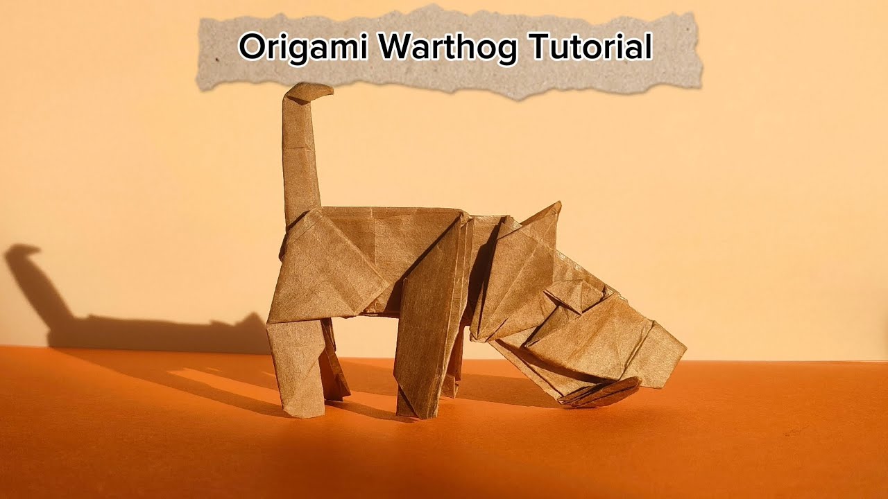 Folding Pumba the Warthog 🐗